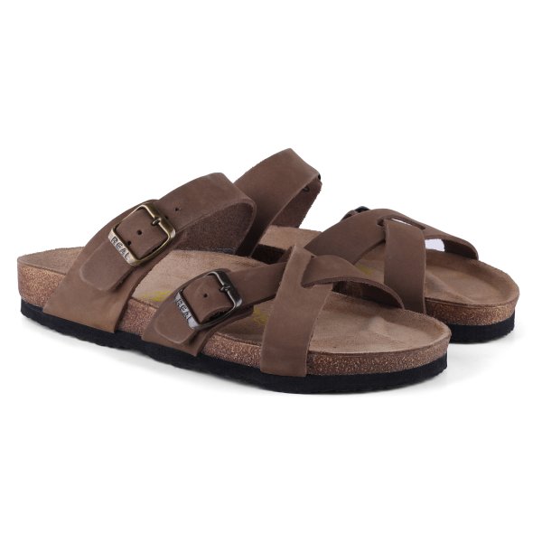 Real Natura 215 Tripolis Vizon Nubuk Hakiki Deri Erkek Günlük Terlik